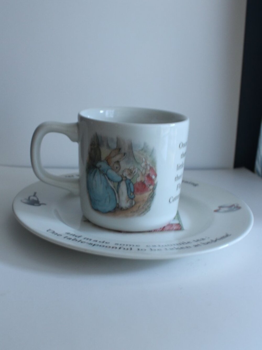 Peter Rabbit Theme Childs Mug & Plate  Wedgwood